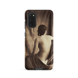 Nude Study - Jean Louis Marie Eugene Durieu Phone Case Samsung Galaxy S20 / Matte Sepia-toned Phone Case Classic Portrait Nude Figure