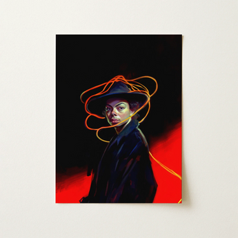 Nyx - Gay Witch Art Print / Canvas, 12x16’’ / 31x41cm / Unframed / no Border, Posters Prints & Visual Artwork, Toby Leon