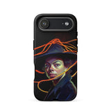 Nyx - Gay Witch Phone Case Iphone 17 Air / Matte Black Phone Case Graphic Design Person Hat Coat Gay Witch, Modern Surrealism, Nyx,