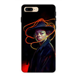 Nyx - Gay Witch Phone Case Iphone 8 Plus / Matte Phone Case Colorful Portrait Person Hat Lines Gay Witch, Modern Surrealism, Nyx,