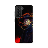 Nyx - Gay Witch Phone Case Samsung Galaxy S21 Fe / Matte Black Phone Case Stylized Portrait Michael Jackson Dark Gay Witch, Modern