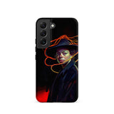 Nyx - Gay Witch Phone Case Samsung Galaxy S22 / Matte Black Phone Case Stylized Portrait Michael Jackson Dark Gay Witch, Modern Surrealism,