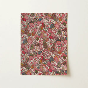 Oberkampf & Cie Floral Pattern Fabric Art Print / Canvas, 12x16’’ / 31x41cm / Unframed / no Border, Posters Prints Visual Artwork, Toby Leon