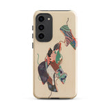 Obi Sashes - Kamisaka Sekka Phone Case Samsung Galaxy S23 Plus / Matte Beige Artistic Collage Patterned Kimonos Vibrant Reimagined, Master
