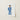 Blue Traditional Chinese Official Illustration Print White Paper Qing Dynasty Manchu, Bureaucratic Splendor, Fashion Art