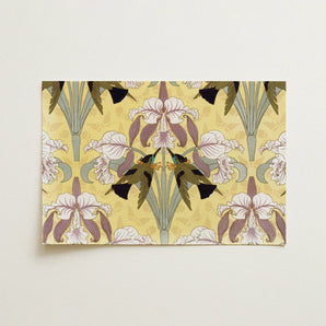 Oiseaux-mouches et Orchidées - Maurice Pillard Verneuil Print / Canvas, Maurice Pillard Verneuil, Verneuil’s Oiseaux-mouches, Orchidées