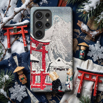 Okabe in Snow - Hiroaki Takahashi Phone Case, Mobile Cases, Toby Leon