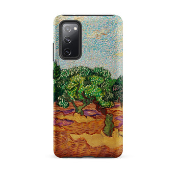 Olive Trees - Vincent Van Gogh Phone Case Samsung Galaxy S20 Fe / Matte Phone Case Vibrant Textured Depiction Green Trees Sky Vincent Gogh,
