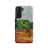 Olive Trees - Vincent Van Gogh Phone Case Samsung Galaxy S21 / Matte Phone Case Vibrant Textured Impressionist Painting Green Trees Vincent