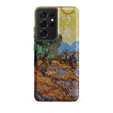 Olive Trees too - Vincent Van Gogh Phone Case Samsung Galaxy S21 Ultra / Matte Vibrant Phone Case Vincent Gogh’s Olive Trees Gogh, Trees,