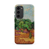 Olive Trees - Vincent Van Gogh Phone Case Samsung Galaxy S23 Plus / Matte Phone Case Vibrant Impressionistic Landscape Green Trees Purple