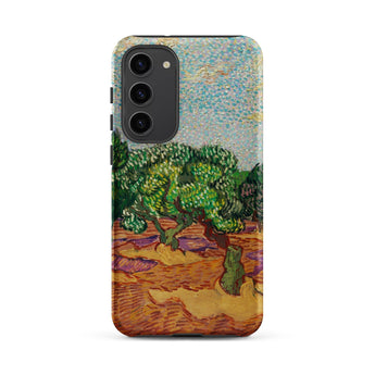 Olive Trees - Vincent Van Gogh Phone Case Samsung Galaxy S23 Plus / Matte Phone Case Vibrant Impressionistic Landscape Green Trees Purple