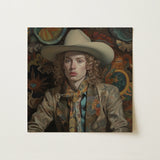 Ollie - Dandy Transgender Cowboy Art Print / Canvas, 12x12’’ / 31x31cm / Unframed / no Border, Posters Prints & Visual Artwork, Toby Leon