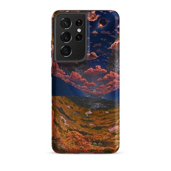 The O’neill Cylinder - Don Davis Phone Case Samsung Galaxy S21 Ultra / Matte Vibrant Phone Case Surreal Landscape Fiery Orange Clouds