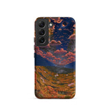 The O’neill Cylinder - Don Davis Phone Case Samsung Galaxy S22 / Matte Vibrant Phone Case Surreal Landscape Fiery Orange Pink O’neill