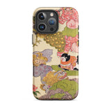 Oni Peacock Cat and Shishi - Utagawa Kunisada Phone Case, Iphone 16 Pro Max / Matte, Mobile Cases, Toby Leon
