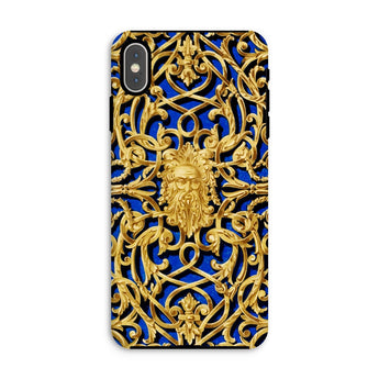 Open-work Panel - Matthew Digby Wyatt Iphone Case, Xs Max / Matte, Ornate Gold-patterned Phone Case Intricate Scrollwork Bearded Face