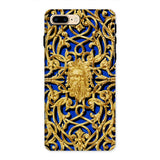 Open-work Panel - Matthew Digby Wyatt Phone Case Iphone 8 Plus / Matte Ornate Gold-colored Phone Case Intricate Filigree Design Blue