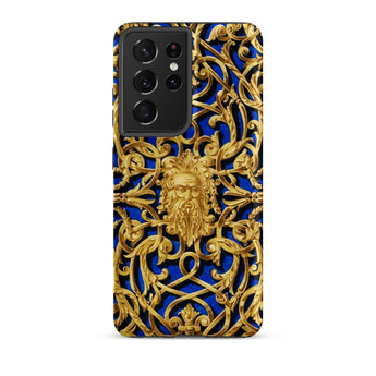Open-work Panel - Matthew Digby Wyatt Phone Case Samsung Galaxy S21 Ultra / Matte Phone Case Ornate Gold Filigree Design Central Bearded