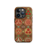 Motivo ornamentale a ventaglio - Custodia per iPhone G.a. Audsley, 15 Pro / Opaco, Custodie per telefoni cellulari, Toby Leon