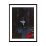 Orpheus - Gay Vampire Art Print, Ghostly Figure Dark Clothing White Collar Ruff