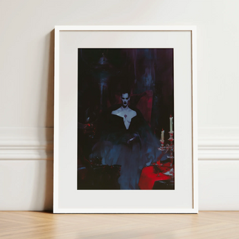 Orpheus - Gay Vampire Art Print / Canvas, 12x16’’ / 31x41cm / White Frame / Matboard, Posters Prints & Visual Artwork, Toby Leon