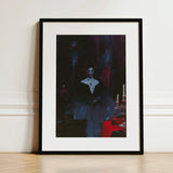 Orpheus - Gay Vampire Art Print / Canvas Black-framed Gothic-style Portrait Woman Elegant Dark, Gothic Opulence, Queer Decadence Prints