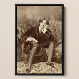 Oscar Wilde - Napoleon Sarony Art Print / Canvas, 12x18’’ / 31x46cm / Black Frame, Posters Prints & Visual Artwork, Toby Leon