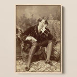 Oscar Wilde - Napoleon Sarony Art Print / Canvas, 12x18’’ / 31x46cm / Natural Frame, Posters Prints & Visual Artwork, Toby Leon