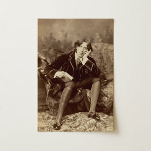 Oscar Wilde - Napoleon Sarony Art Print / Canvas, Oscar Wilde, Napoleon Sarony, Albumen Silver Print, Pure Self-constructed Argument,