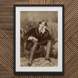 Oscar Wilde - Napoleon Sarony Art Print / Canvas, 20x30’’ / 51x76cm / Black Frame / Matboard, Posters Prints & Visual Artwork, Toby Leon