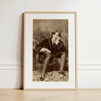 Oscar Wilde - Napoleon Sarony Art Print / Canvas Sepia-toned Portrait Print Man Formal Attire Framed Light Oscar Wilde, Napoleon Sarony,