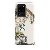 Osprey - Numata Kashu Meiji Bird Phone Case Samsung Galaxy S20 Ultra / Matte White Phone Case Detailed Illustration Hawk Brown Black Numata
