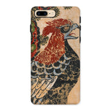 Otsu-e of Eagle - Edo Art Iphone Case, 8 Plus / Matte, Vintage-style Rooster Artwork Phone Case Red Crest Black-scaled