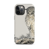 Búho y Abeto - Funda para Iphone de Numata Kashu Kachō-e, 12 Pro Max / Mate, Fundas para Teléfonos Móviles, Toby Leon