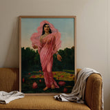 Padmini the Lotus Lady - Raja Ravi Varma Art Print / Canvas, Posters Prints & Visual Artwork, Toby Leon