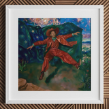Paint the Town - Gay Country Music Star kunstprint / Canvas, 12x12’’ / 31x31cm / Witte lijst / Passe-partout, Posters, prints & visuele kunstwerken,