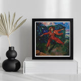 Paint the Town - Gay Country Music Star Art Print / Canvas Framed Colorful Painting Figure Red Clothing Vibrant Background, Magic, Prints