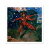 Paint the Town - Gay Country Music Star Art Print / Canvas Person Red Outfit Exuberantly Starry Night Sky, Magic, Prints