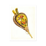 Painted Bellows - Stampa folk art di Ella Josephine Sterling / Tela, 12x16’’ / 31x41cm / Senza cornice / Bordo bianco, Posters Prints & Visual