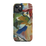Schilderij met groen centrum - Vasily Kandinsky iPhone-hoesje, 14 Plus / Mat, Mobiele telefoonhoesjes, Toby Leon
