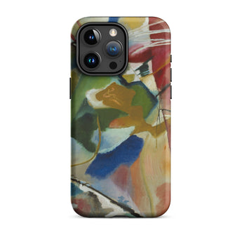 Painting with Green Center - Vasily Kandinsky Phone Case Iphone 15 Pro Max / Matte Abstract Art Phone Case Vasily Kandinsky Art, Featuring
