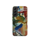 Painting with Green Center - Vasily Kandinsky Phone Case Samsung Galaxy S22 / Matte Abstractly Painted Phone Case Bold Strokes Red Blue
