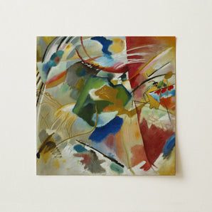 Painting with Green Center - Wassily Kandinsky Art Print / Canvas, Vasily Kandinsky, Kandinsky’s Revolutionary Brushstrokes, Rhythmic