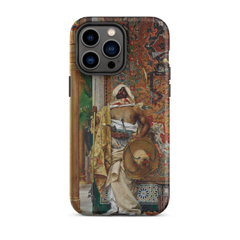The Palace Guard 1 - Antonio Fabrés Phone Case Iphone 14 Pro Max / Matte Phone Case Painting Opulent Moorish Design, Antonio Fabrés, Palace