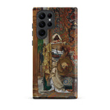 The Palace Guard 1 - Antonio Fabrés Phone Case Samsung Galaxy S22 Ultra / Matte Phone Case Detailed Ornate Painting Elegantly Draped Figure