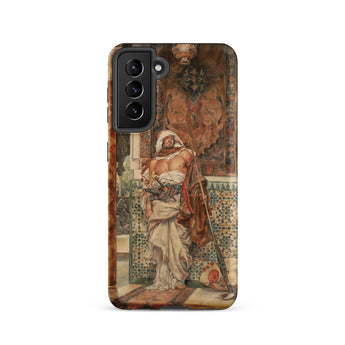 The Palace Guard 2 - Antonio Fabrés Phone Case Samsung Galaxy S21 / Matte Phone Case Detailed Illustration Muscular Man Traditional Middle