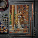 Palace Guard - Antonio Fabrés Orientalism Art Print / Canvas Framed Art Print Man Ornate Golden-hued Traditional Attire Antonio Fabrés’s