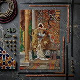 Palace Guard - Antonio Fabrés Orientalism Art Print / Canvas Framed Man Ornate Golden-hued Traditional Attire Fabrés’s, Sumptuous World