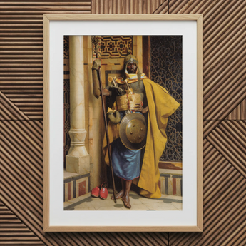 Palace Guard - Ludwig Deutsch Orientalism Art Print / Canvas, Ludwig Deutsch, Palace Guard Art, Ludwig Deutsch’s
